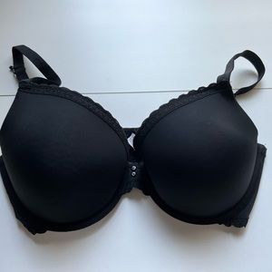Aerie black lace bra size 36D wired full coverage